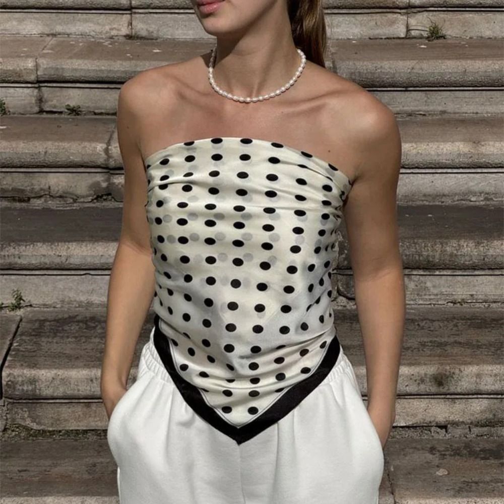 وشاح أنيق مطبوع بنقاط هندسية ع - مراجعة Women'S Accessories Clothing وسعره
