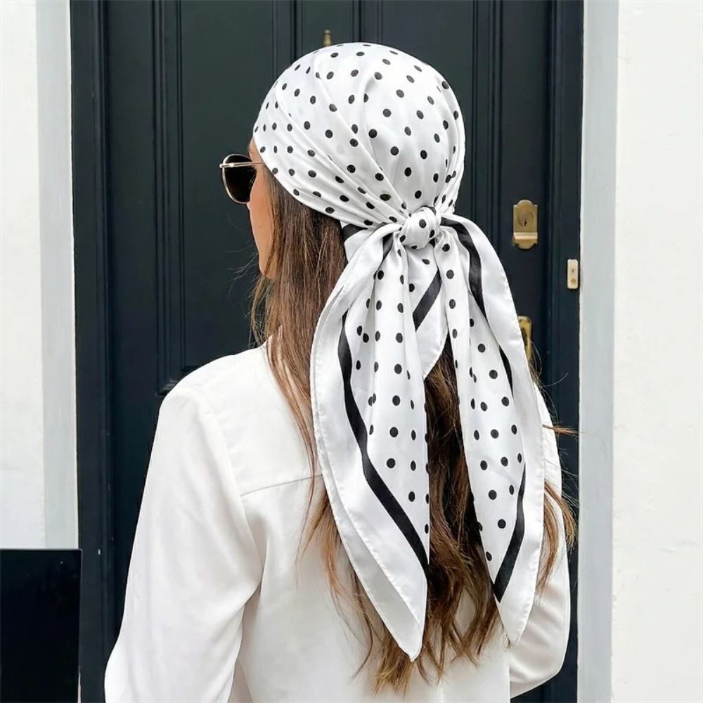 وشاح أنيق مطبوع بنقاط هندسية ع - مراجعة Women'S Accessories Clothing وسعره