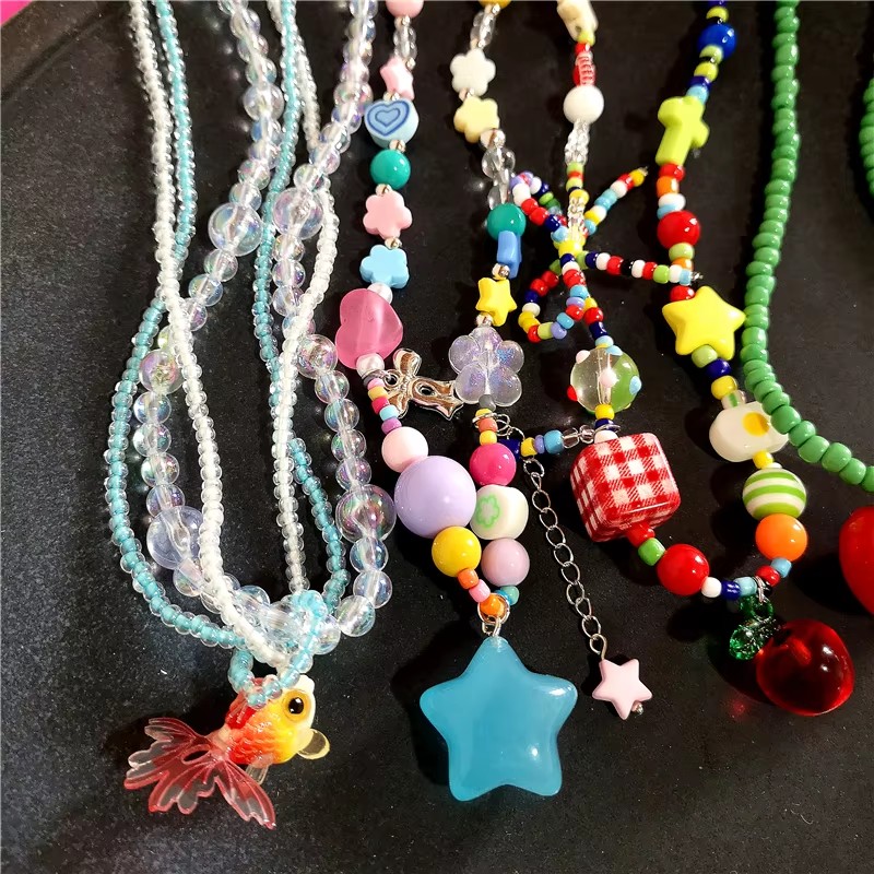 لطيف الصيف Y2K القلب الفاكهة ا - مراجعة Women'S Emo Accessories وسعره
