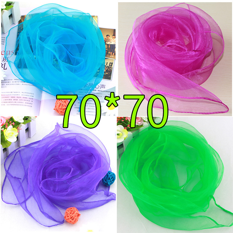 بلون الشيفون وشاح الحرير الصغي - مراجعة Silk Scarf Square وسعره