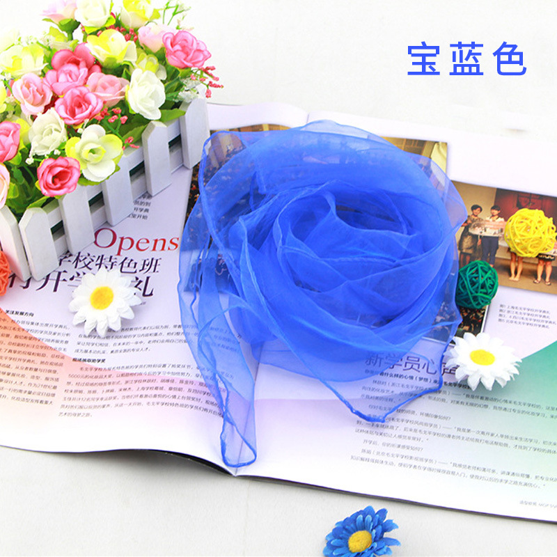 بلون الشيفون وشاح الحرير الصغي - مراجعة Silk Scarf Square وسعره